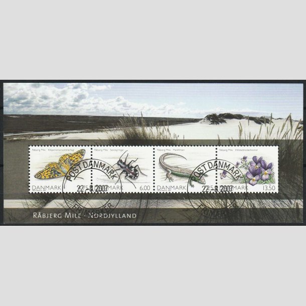 FRIM�RKER DANMARK | 2007 - AFA 1516 - Danmarks natur I - Miniark 31,50 Kr. - Pragt Stemplet