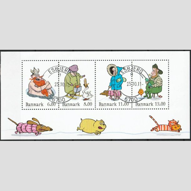 FRIM�RKER DANMARK | 2011 - AFA 1686A - Vintereventyr - 38,00 kr. Miniark - Pragt Stemplet