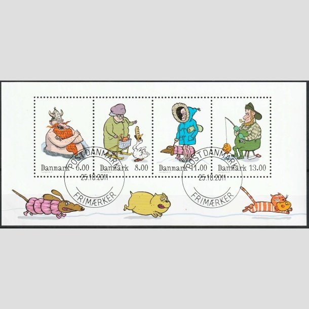 FRIM�RKER DANMARK | 2011 - AFA 1686A - Vintereventyr - 38,00 kr. Miniark - Pragt Stemplet