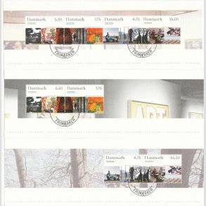 FRIM�RKER DANMARK | 2008 - AFA 1543-45 - Kunstmuseet Louisiana - Miniark prestigeh�fte - Stemplet 