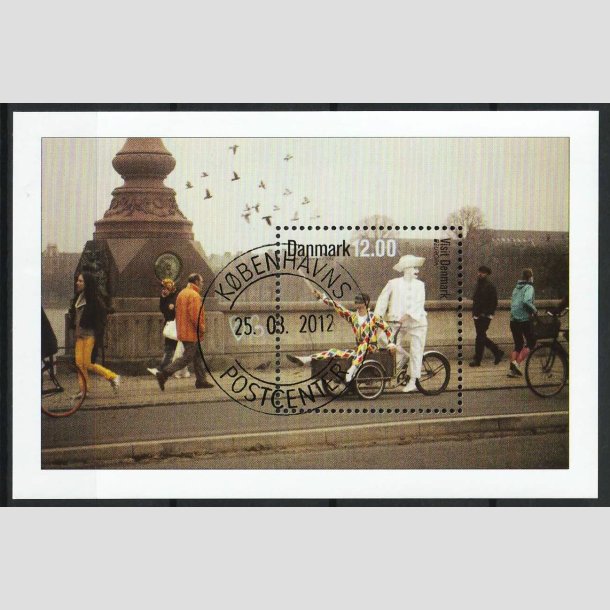 FRIM�RKER DANMARK | 2012 - AFA 1697A - Visit Danmark - 12,00 Kr. Miniark - Pragt Stemplet 