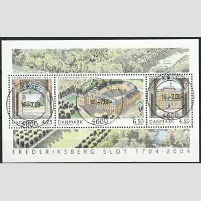 FRIM�RKER DANMARK | 2004 - AFA 1394 - Frederiksberg Slot - Kr. 15,25 Miniark - Pragt Stemplet