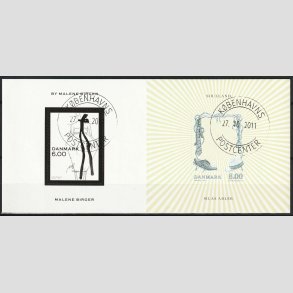 FRIM�RKER DANMARK | 2011 - AFA 1673 - Mode - 14,00 Kr. flerfarvet Miniark - Pragt Stemplet 