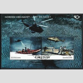 FRIM�RKER DANMARK | 2012 - AFA 1700A - Norden ved havet - 17,00 Kr. Miniark - Pragt Stemplet 