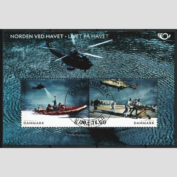 FRIM�RKER DANMARK | 2012 - AFA 1700A - Norden ved havet - 17,00 Kr. Miniark - Pragt Stemplet 