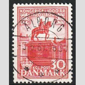 FRIMRKER DANMARK | 1953-56 - AFA 354 - Kongeriget 1000 r - 30 re rd - Pragt Stemplet 