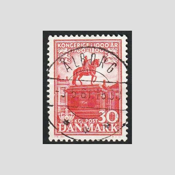 FRIMRKER DANMARK | 1953-56 - AFA 354 - Kongeriget 1000 r - 30 re rd - Pragt Stemplet 
