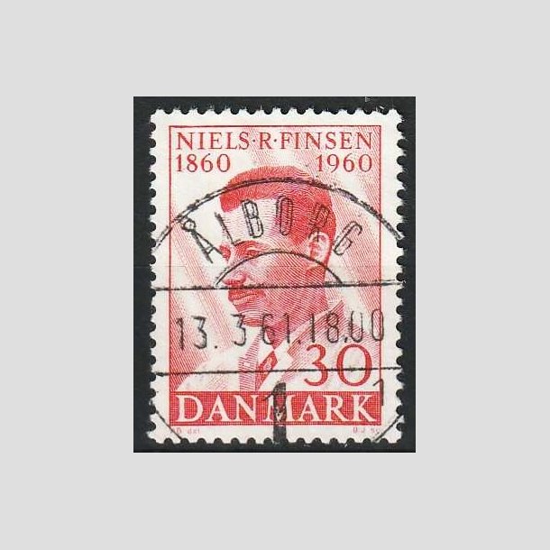 FRIM�RKER DANMARK | 1960 - AFA 387 - Niels R. Finsen - 30 �re r�d - Pragt Stemplet