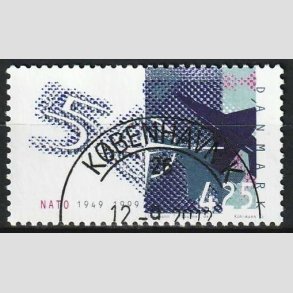 FRIM�RKER DANMARK | 1999 - AFA 1208 - NATO 50 �r. - 4,25 Kr. flerfarvet - Lux Stemplet 