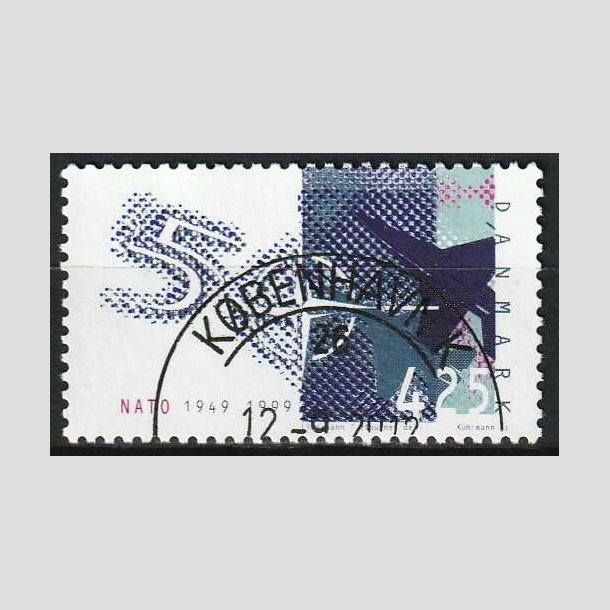 FRIM�RKER DANMARK | 1999 - AFA 1208 - NATO 50 �r. - 4,25 Kr. flerfarvet - Lux Stemplet 