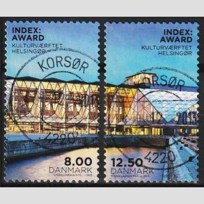 FRIM�RKER DANMARK | 2013 - AFA 1748,1749 - INDEX:AWARD - 8,00 Kr. - 12,50 Kr. i s�t - Pragt Stemplet