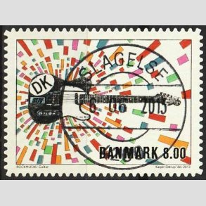 FRIM�RKER DANMARK | 2013 - AFA 1746a - Rockmusik - 8,00 Kr. guitar - Lux Stemplet Slagelse