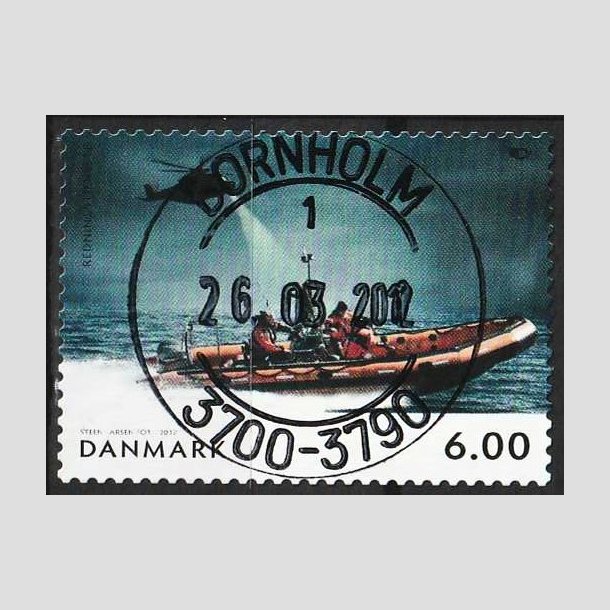 FRIM�RKER DANMARK | 2012 - AFA 1698 - Norden ved havet - 6,00 Kr. flerfarvet - Pragt Stemplet