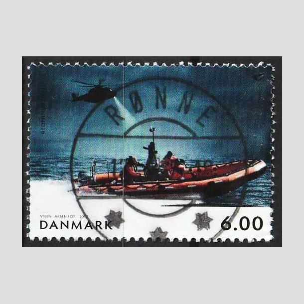FRIM�RKER DANMARK | 2012 - AFA 1698 - Norden ved havet - 6,00 Kr. (fra miniark) - Lux Stemplet