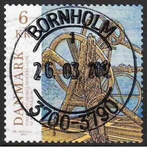 FRIM�RKER DANMARK | 2012 - AFA 1693 - Astronomi - 6,50 Kr. flerfarvet - Pragt Stemplet Bornholm