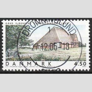 FRIM�RKER DANMARK | 2005 - AFA 1418 - Danske boliger - 4,50 Kr. Ejerder, G�rd - Pragt Stemplet