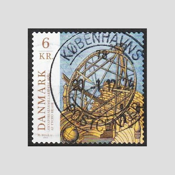 FRIM�RKER DANMARK | 2012 - AFA 1692 - Astronomi - 6,50 Kr. flerfarvet - Pragt Stemplet 