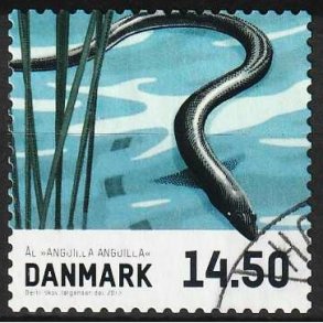 FRIM�RKER DANMARK | 2013 - AFA 1729 - Fisk - 14,50 Kr. �l - P�nt Stemplet