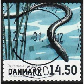 FRIM�RKER DANMARK | 2013 - AFA 1729 - Fisk - 14,50 Kr. �l - P�nt Stemplet