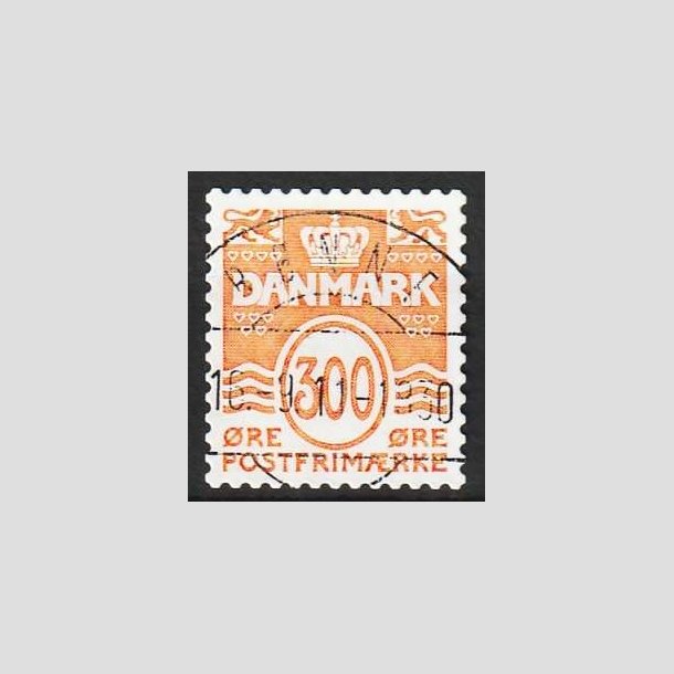 FRIM�RKER DANMARK | 2010 - AFA 1610E - B�lgelinie - 300 �re gulorange - Lux Stemplet R�nne