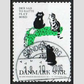 FRIM�RKER DANMARK | 2016 - AFA 1863 - B�rnesange - 8,00 Kr. flerfarvet - Pragt Stemplet