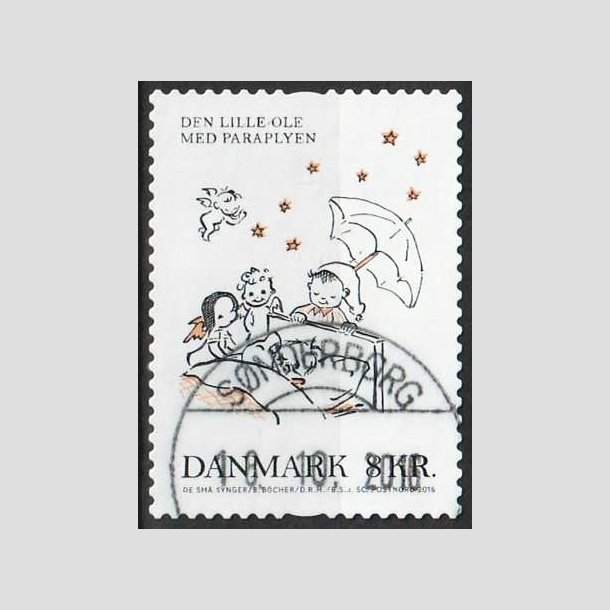 FRIM�RKER DANMARK | 2016 - AFA 1862 - B�rnesange - 8,00 Kr. flerfarvet - Pragt Stemplet 