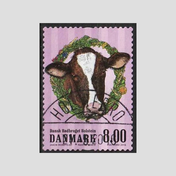 FRIM�RKER DANMARK | 2016 - AFA 1848 - G�rdens dyr - 8,00 Kr. ko - Pragt Stemplet