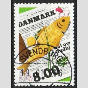 FRIM�RKER DANMARK | 2016 - AFA 1842 - Nordisk madkultur - 8,00 Kr. flerfarvet - Pragt Stemplet