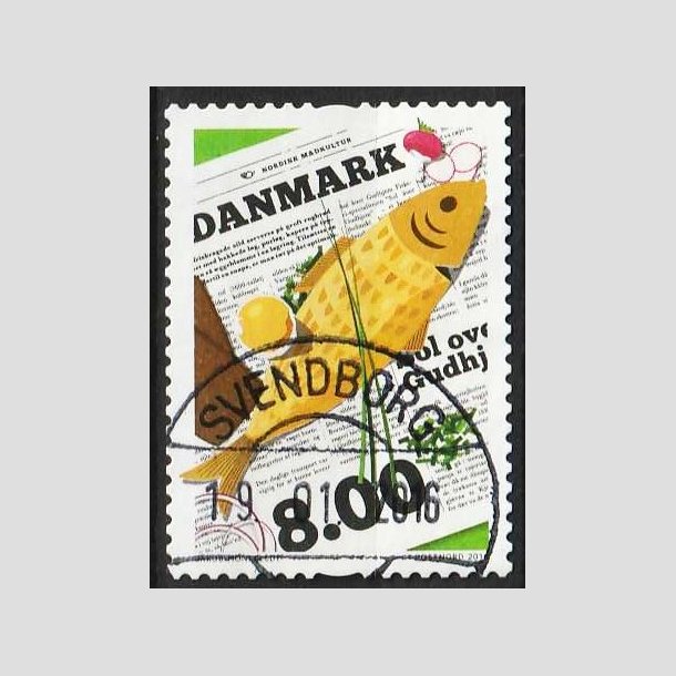 FRIM�RKER DANMARK | 2016 - AFA 1842 - Nordisk madkultur - 8,00 Kr. flerfarvet - Pragt Stemplet