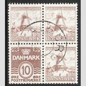 FRIMRKER DANMARK | 1937 - AFA 237 - Dybbl Mlle Blok 2 - Stemplet