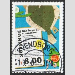 FRIM�RKER DANMARK | 2016 - AFA 1841 - Nordisk madkultur - 8,00 Kr. flerfarvet - Pragt Stemplet