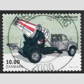 FRIM�RKER DANMARK | 2015 - AFA 1822 - Danske opfindelser - 10,00 Kr. roterstellet - Pragt Stemplet