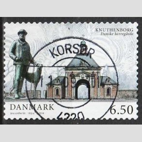 FRIM�RKER DANMARK | 2014 - AFA 1783 - Danske herreg�rde III - 6,50 Kr. Knuthenborg - Lux Stemplet 