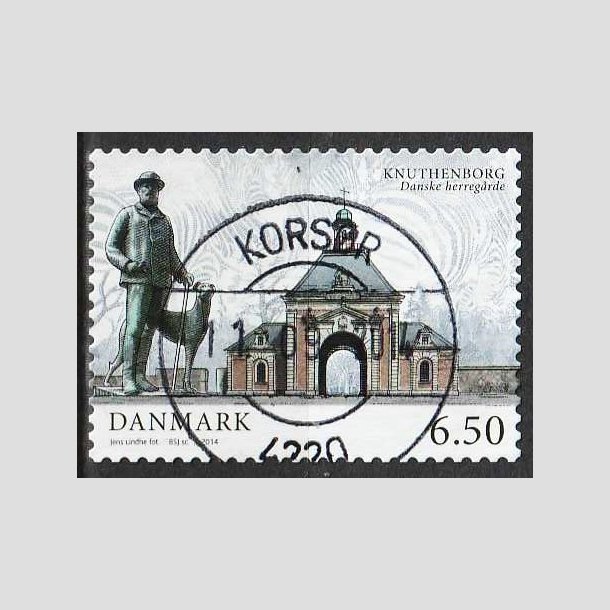 FRIM�RKER DANMARK | 2014 - AFA 1783 - Danske herreg�rde III - 6,50 Kr. Knuthenborg - Lux Stemplet 