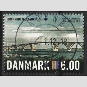 FRIM�RKER DANMARK | 2012 - AFA 1689a - Nordia 2012 - 6,00 Kr. flerfarvet - Lux Stemplet