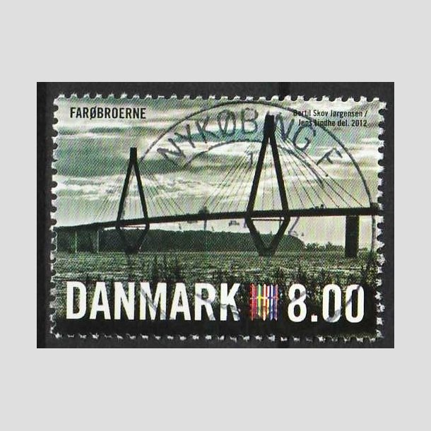 FRIM�RKER DANMARK | 2012 - AFA 1690 - Nordia 2012 - 8,00 Kr. (fra miniark) - Pragt Stemplet 