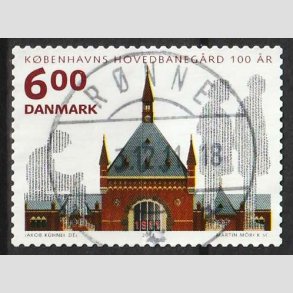 FRIM�RKER DANMARK | 2011 - AFA 1675 - KBH Hovedbaneg�rd 100 �r - 6,00 Kr. - Lux Stemplet R�nne