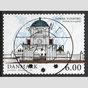 FRIM�RKER DANMARK | 2011 - AFA 1654 - Danske herreg�rde I - 6,00 Kr. - Lux Stemplet R�nne