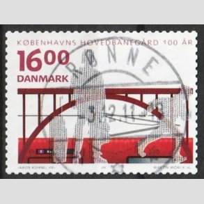 FRIM�RKER DANMARK | 2011 - AFA 1678 - KBH Hovedbaneg�rd 100 �r - 16,00 Kr. - Lux Stemplet R�nne