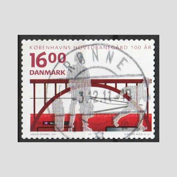 FRIM�RKER DANMARK | 2011 - AFA 1678 - KBH Hovedbaneg�rd 100 �r - 16,00 Kr. - Lux Stemplet R�nne