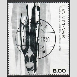 FRIMRKER DANMARK | 2011 - AFA 1650E - Frimrkekunst 15 - 8,00 Kr. - Lux Stemplet Rnne 