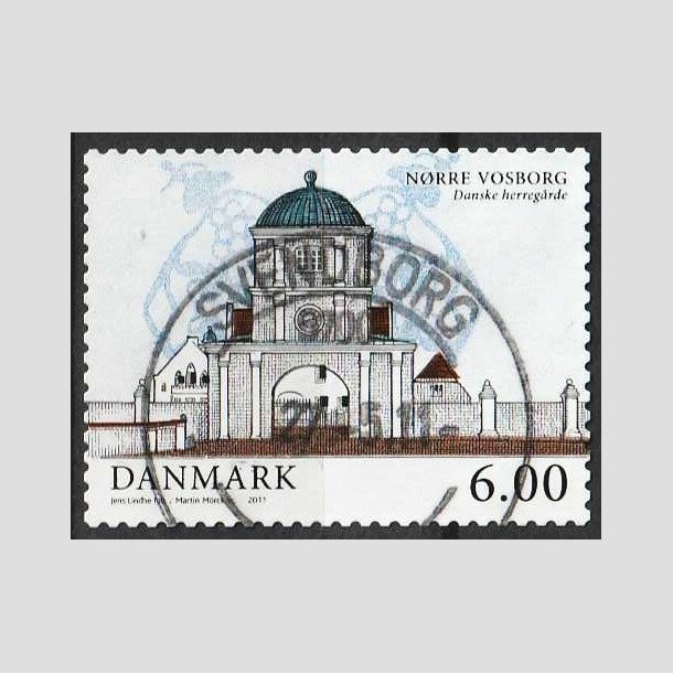 FRIM�RKER DANMARK | 2011 - AFA 1654 - Danske herreg�rde I - 6,00 Kr. - Lux Stemplet 