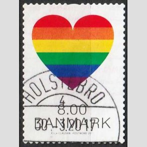 FRIM�RKER DANMARK | 2017 - AFA 1899 - Pride. - 8,00 kr. flerfarvet - Pragt Stemplet Holstebro