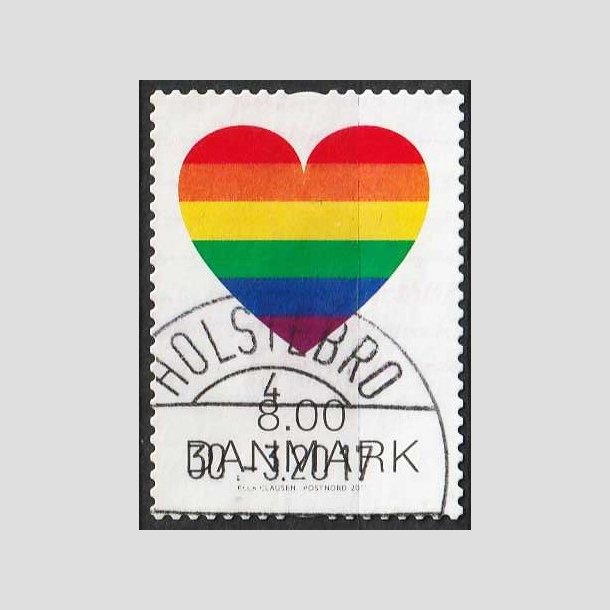 FRIM�RKER DANMARK | 2017 - AFA 1899 - Pride. - 8,00 kr. flerfarvet - Pragt Stemplet Holstebro