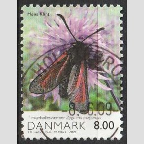 FRIM�RKER DANMARK | 2009 - AFA 1573 - Danmarks natur II - 8,00 Kr. flerfarvet - Pragt Stemplet 