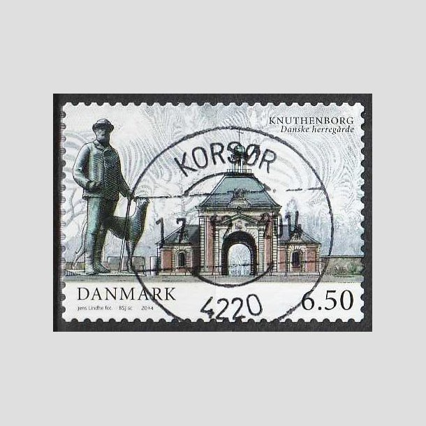 FRIM�RKER DANMARK | 2014 - AFA 1783 - Danske herreg�rde III - 6,50 Kr. Knuthenborg - Lux Stemplet 