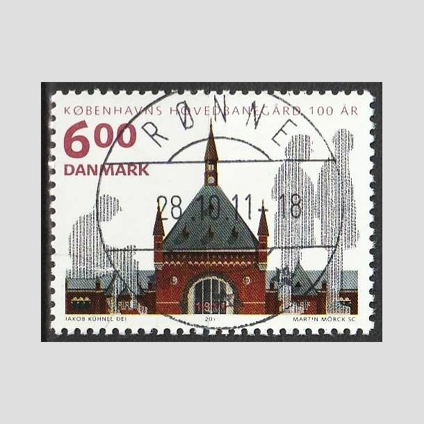 FRIM�RKER DANMARK | 2011 - AFA 1675A - KBH Hovedbaneg�rd 100 �r - 6,00 Kr. - Lux Stemplet R�nne 