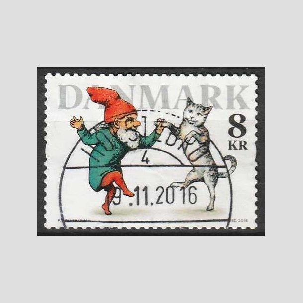 FRIM�RKER DANMARK | 2016 - AFA 1882 - Nisser - 8,00 kr. flerfarvet - Pragt Stemplet