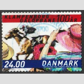 FRIMRKER DANMARK | 2010 - AFA 1627E - Klampenborg Galopbane 100 r. - 24,00 Kr. - Pnt Stemplet