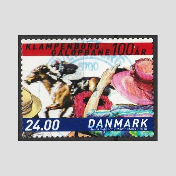 FRIMRKER DANMARK | 2010 - AFA 1627E - Klampenborg Galopbane 100 r. - 24,00 Kr. - Pnt Stemplet